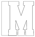 first page of the MOM printable mini book - letter M