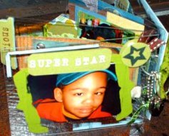 plexi-glass mini album page - Super Star