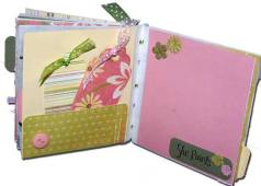 girly mini album - she paints