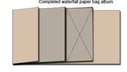 waterfall paper bag album