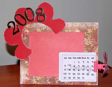 make an easy scrapbook calendar