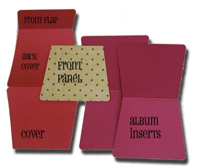 hand bag mini album cut outs