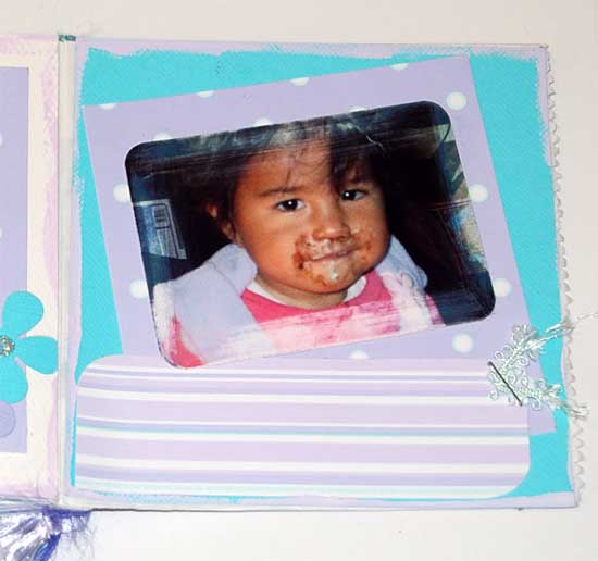 baby scrapbook album -mini album of Kels little girl