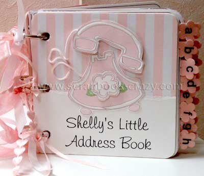 pink mini address book