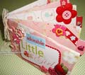 adorable girl mini scrapbook