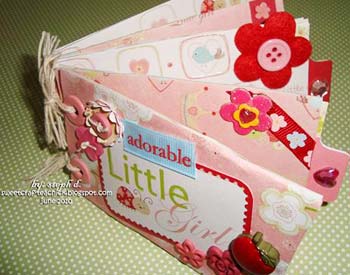 Adorable Girl Mini Scrapbook