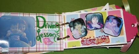 All about Exaiven Mini Scrapbook pages 3 and 4