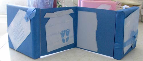 canvas scrapbook mini album for a boy