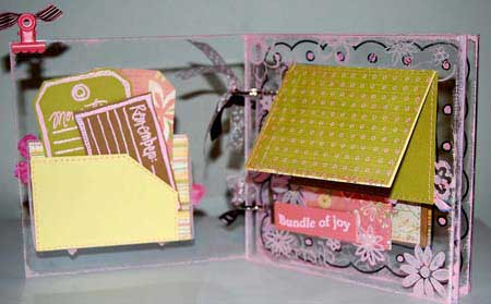 baby mini scrapbook