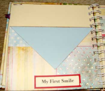baby memory book - first smile
