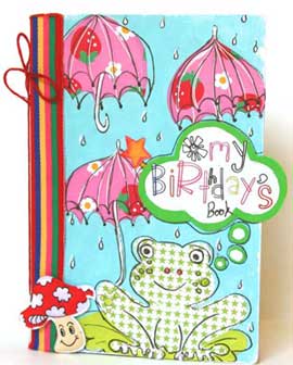 birthday scrapbook - front cover