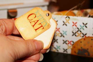 mini cat tag book