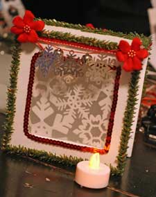 Christmas Luminary Box with candle