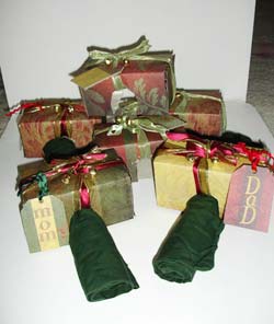 Altered Christmas Napkin Holders