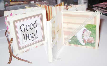 dog mini album scrapbook pages