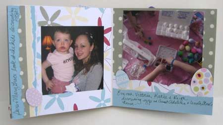 Easter scrapbook - innder pages