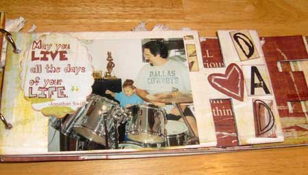 scrapbook present you can make for fathers day