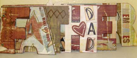 a scrapbook gift for dad