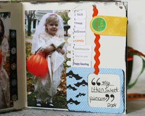 Halloween through the years scrapbook - princesses