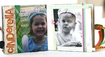 Halloween through the years scrapbook - cinderella