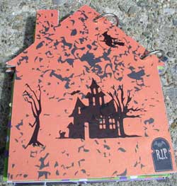 haunted house scrapbook - back cover