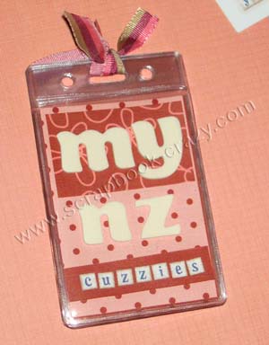 ID Badge Holder Mini Album