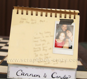 me and the fam in our instax wedding guestbook photo