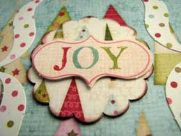 Joy Christmas Scrapbook Mini Album  