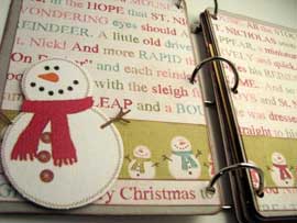 Joy Christmas Scrapbook Mini Album  4