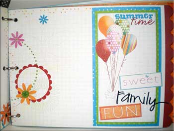 summer mini scrapbook fun