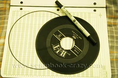 mini record  scrapbook albums 