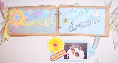 paper bag scrapbook - a sweet dream