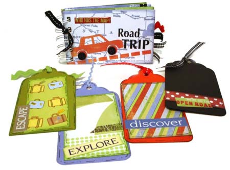 road trip mini scrapbook