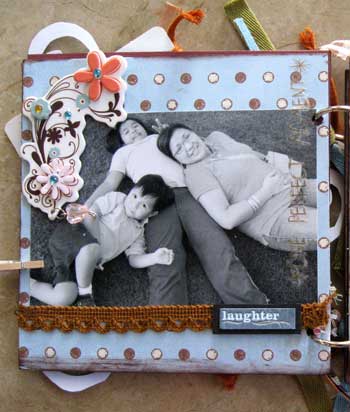 scrapbook photo album - laughter