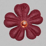 prima flower with swarovski crystal center