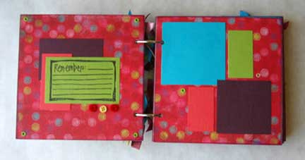 youtopia stamped mini album -page
