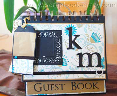 wedding guest book scrapbook I made this Unique Wedding Guest book for a 