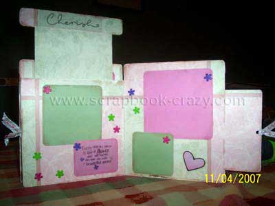 baby girl scrapbook - peek-a-boo album