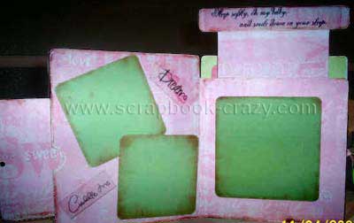 peek a boo scrapbook mini album by tima