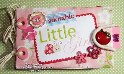 Adorable Girl Mini Scrapbook