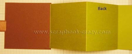 mini scrapbook tri fold