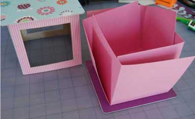 lantern mini scrapbook - folded