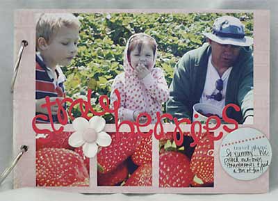 making memories scrapbook pages strawberries