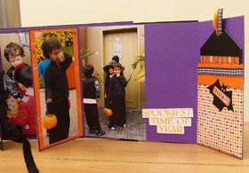 trick or treat halloween scrapbook