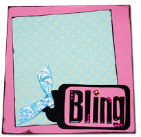 purse paper bag album - BLING