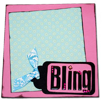 purse paper bag album - BLING